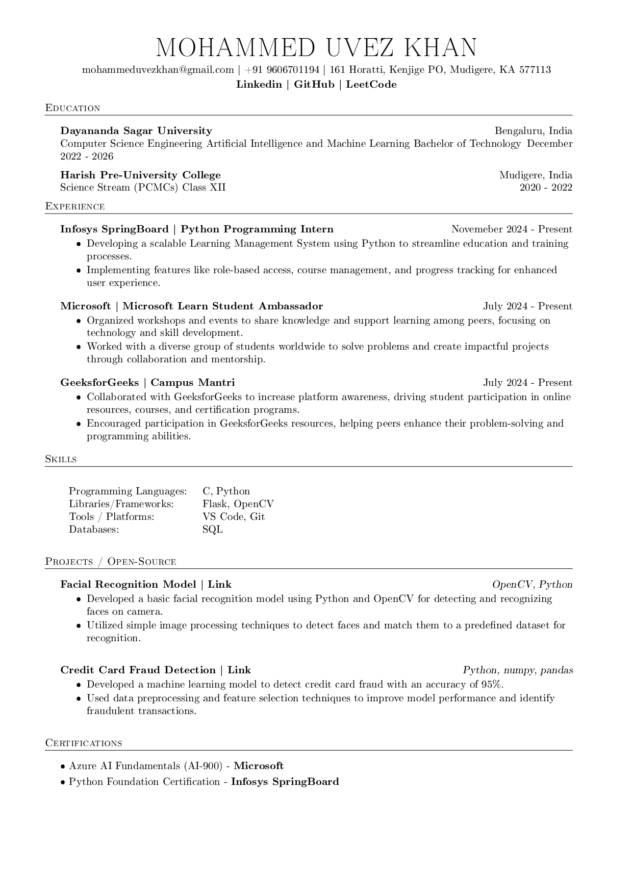 Resume Preview